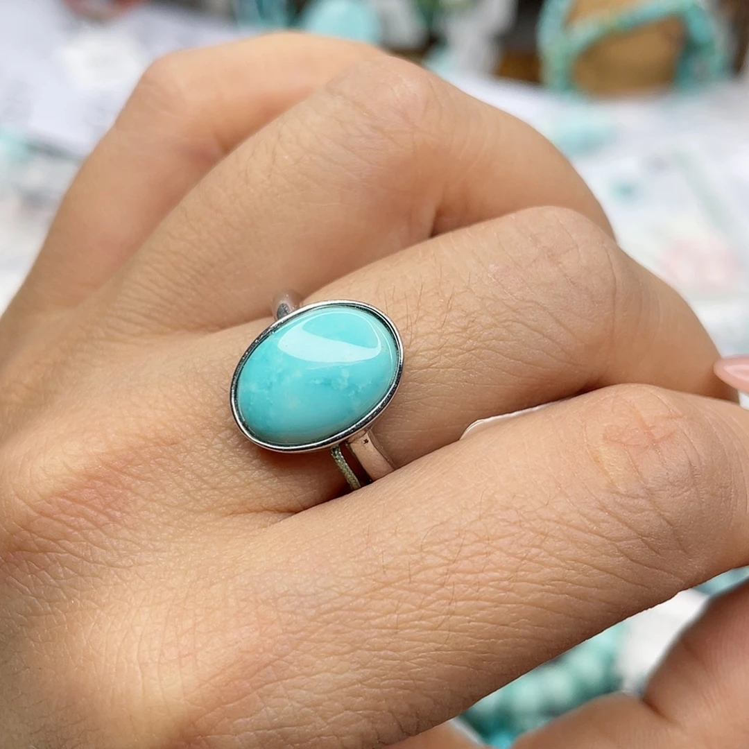 绿松石珠宝奇石银S925镶嵌