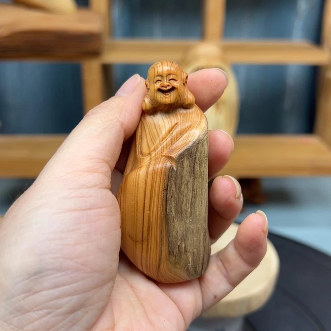 木崖柏木摆件手把件，