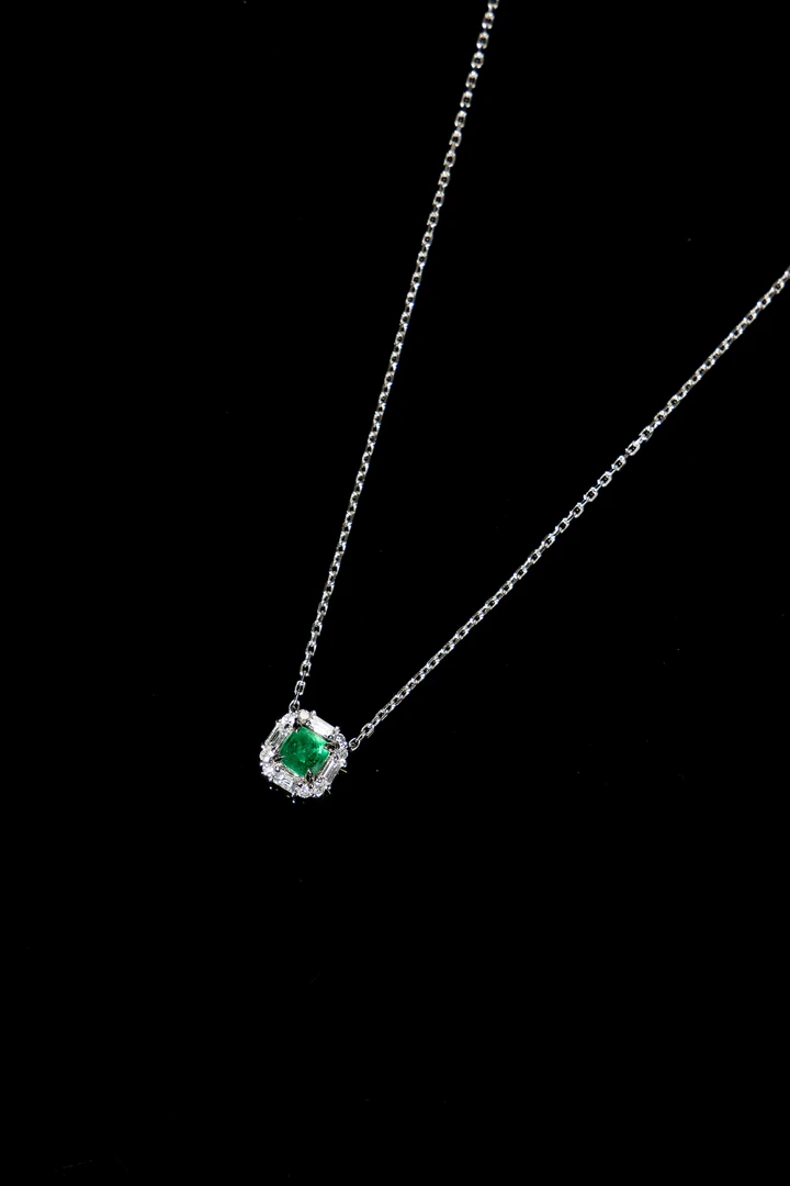 祖母绿吊坠-18K金-DZZ016-BK|BZM2