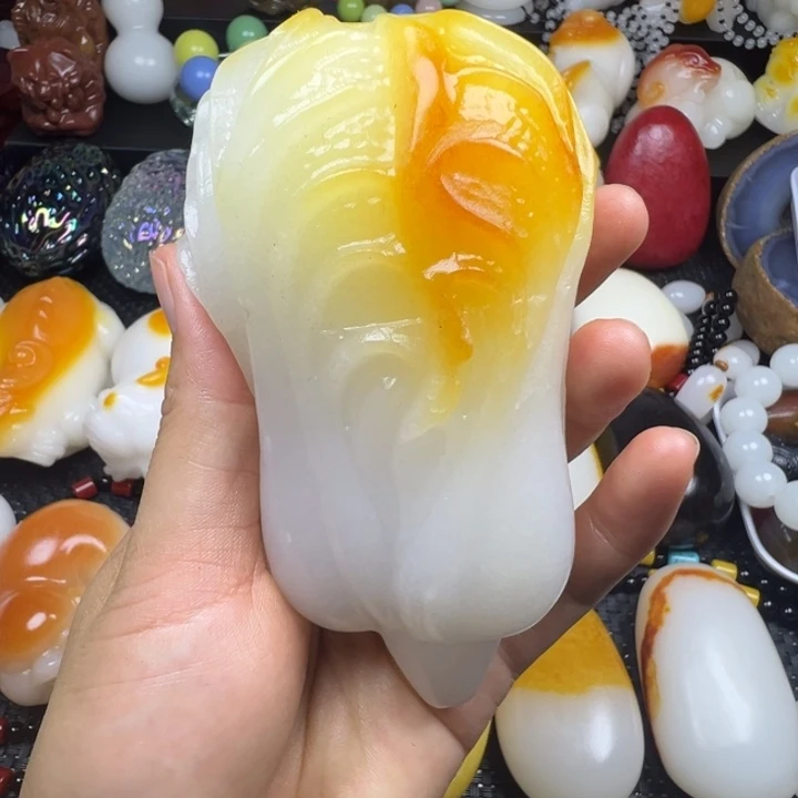 新疆戈壁五彩石金丝