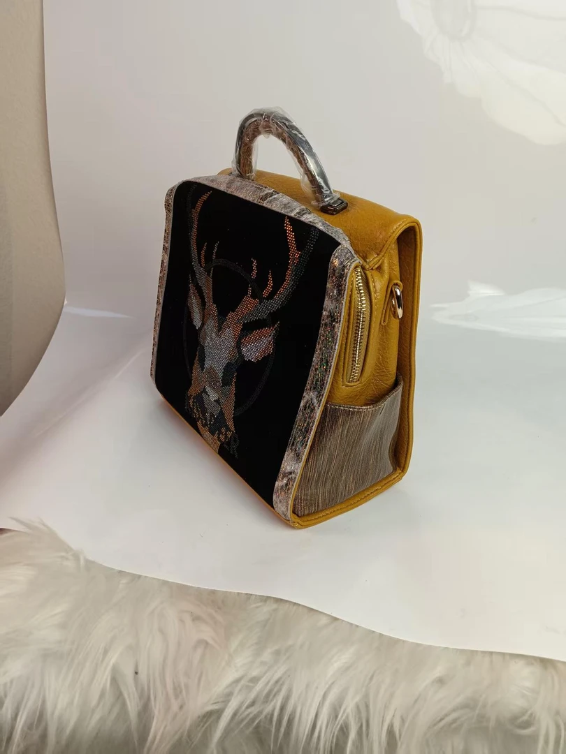 托特包防脏拉链单肩款做旧单肩包小众漆皮鳄鱼纹潮流