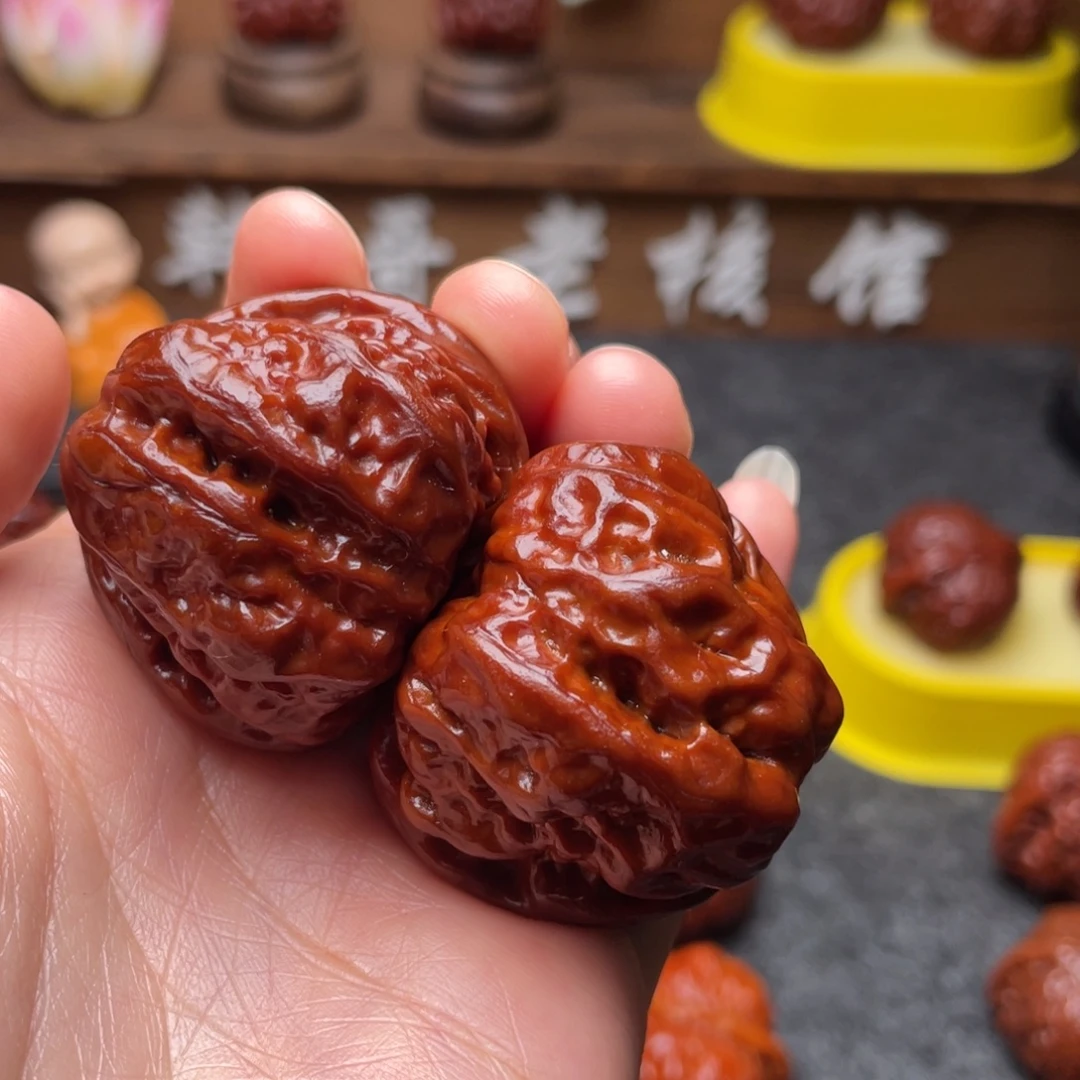 文玩核桃吊坠文玩核桃 手把件 蛤蟆头 39