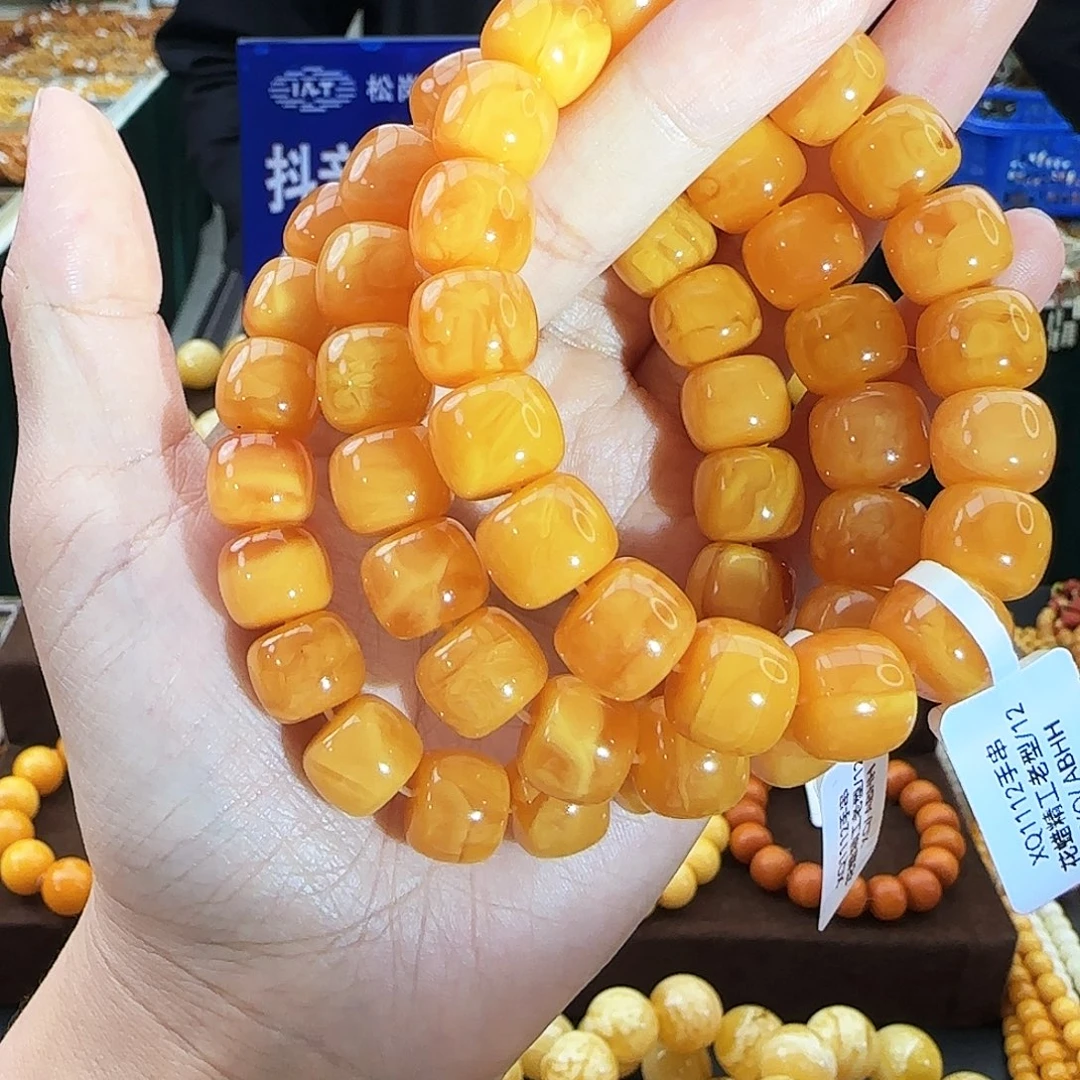 琥珀未镶嵌颈饰12M 多样性发其一