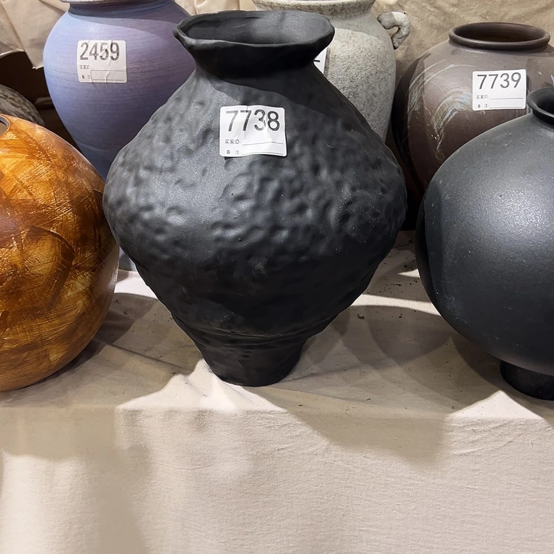 瓶7738高32口8陶瓷花瓶无孔