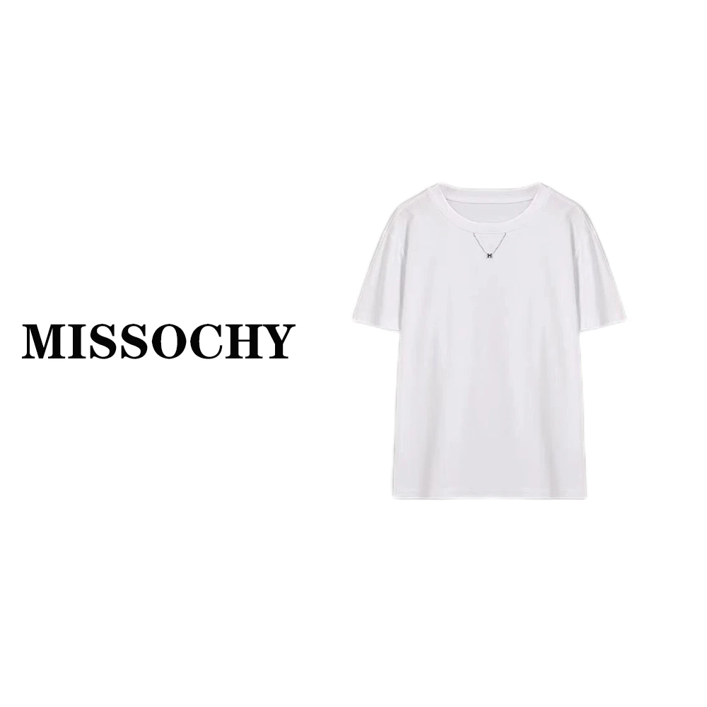 极简静奢设计感春夏圆领T恤