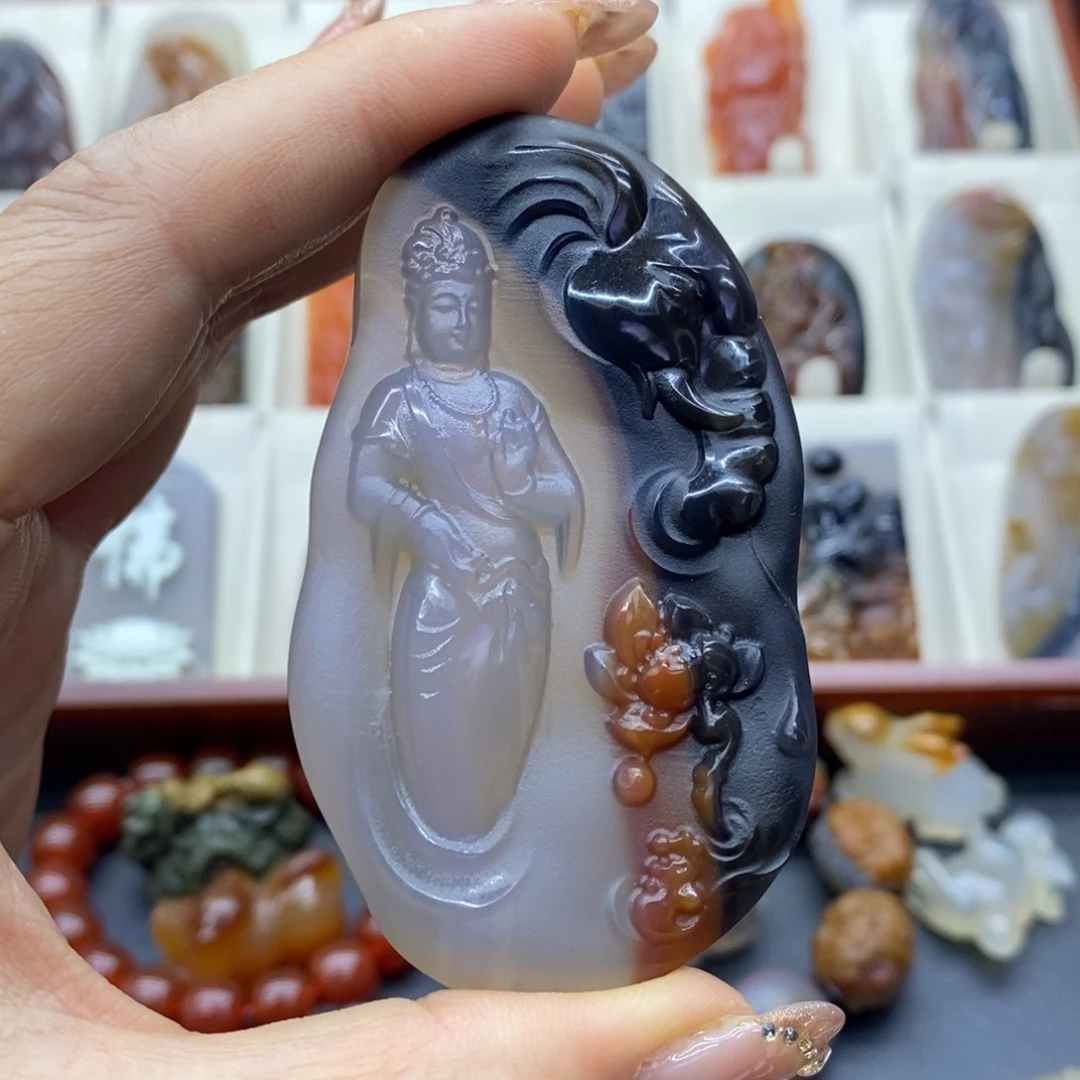 未镶嵌吊坠(赠链)玛瑙/玉髓用****8吊坠