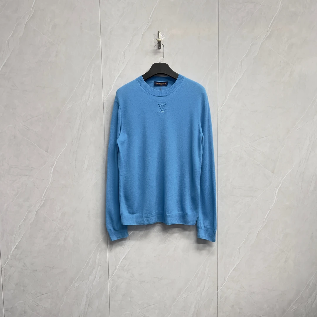 99新 LouisVuitton/路易威登 Lv羊绒浮雕Logo毛衣/RK186/L码