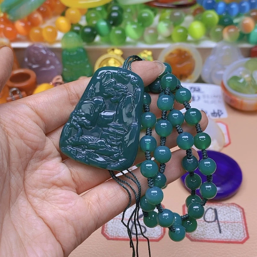 【闪购商品】玛瑙/玉髓颈饰未镶嵌橘***?