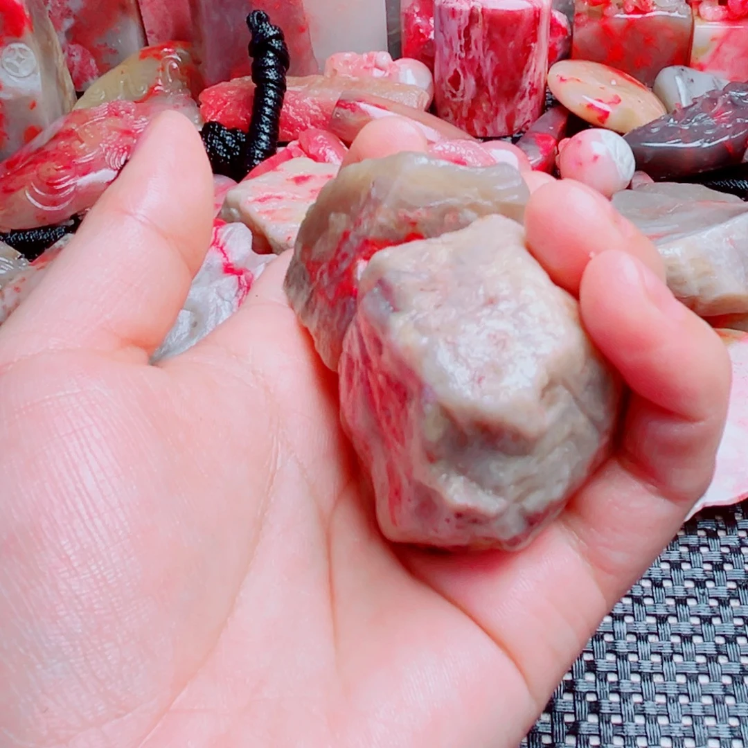 王***石巴林石巴林鸡血毛石