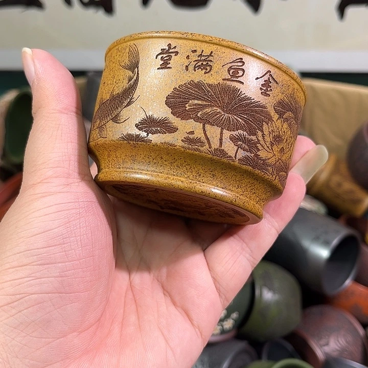 茶杯紫砂全手工紫砂主人杯
