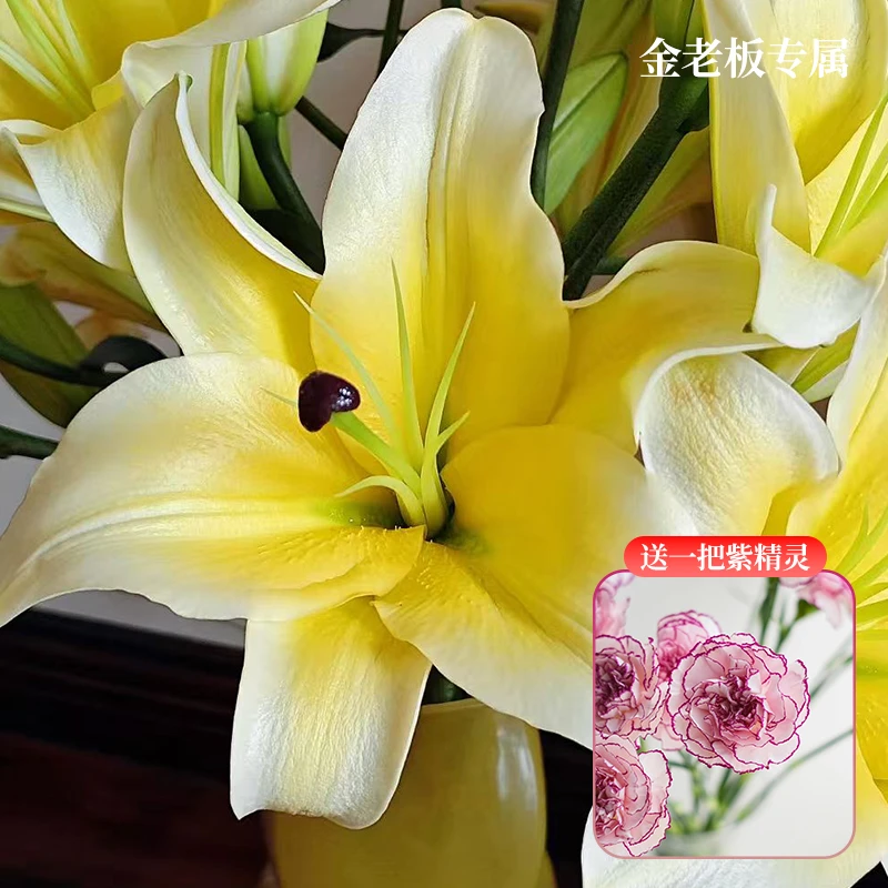 多头黄天霸香水百合花鲜花 云南基地直发水养插花芳香四溢
