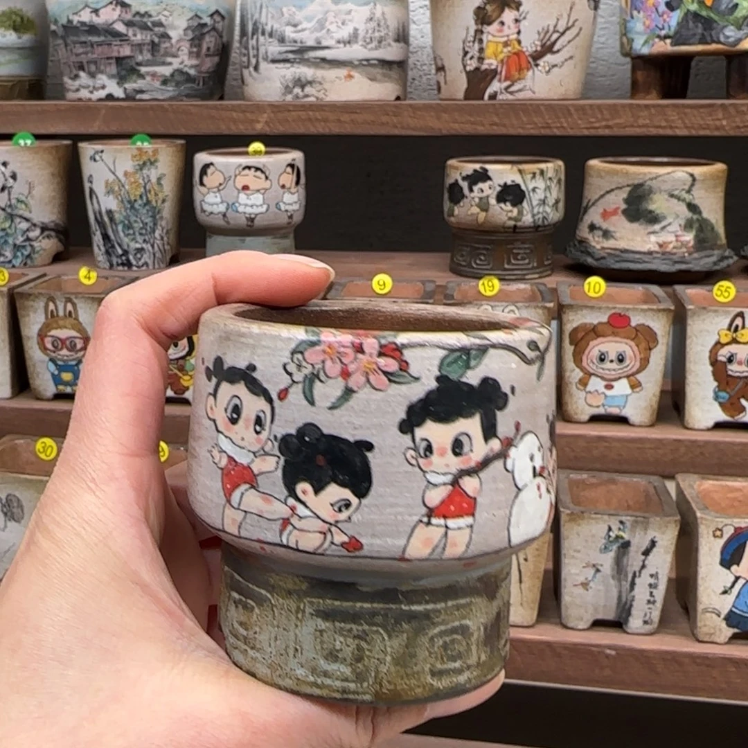 内口尺寸5.6厘米左右花盆