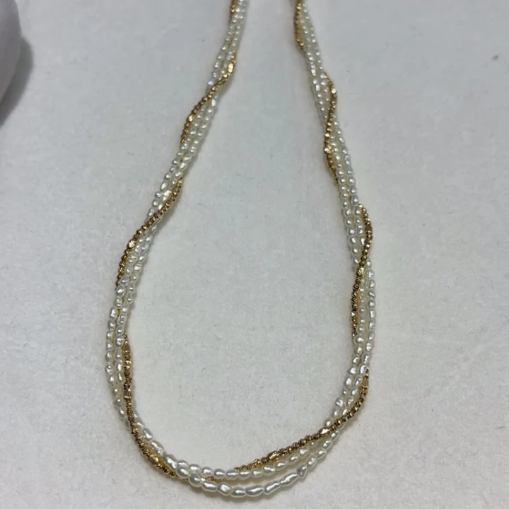 海水珍珠18K金镶嵌颈饰