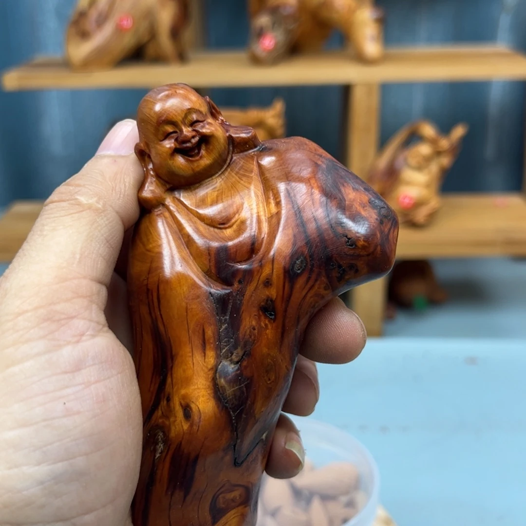 松***哥木崖柏木摆件手把件