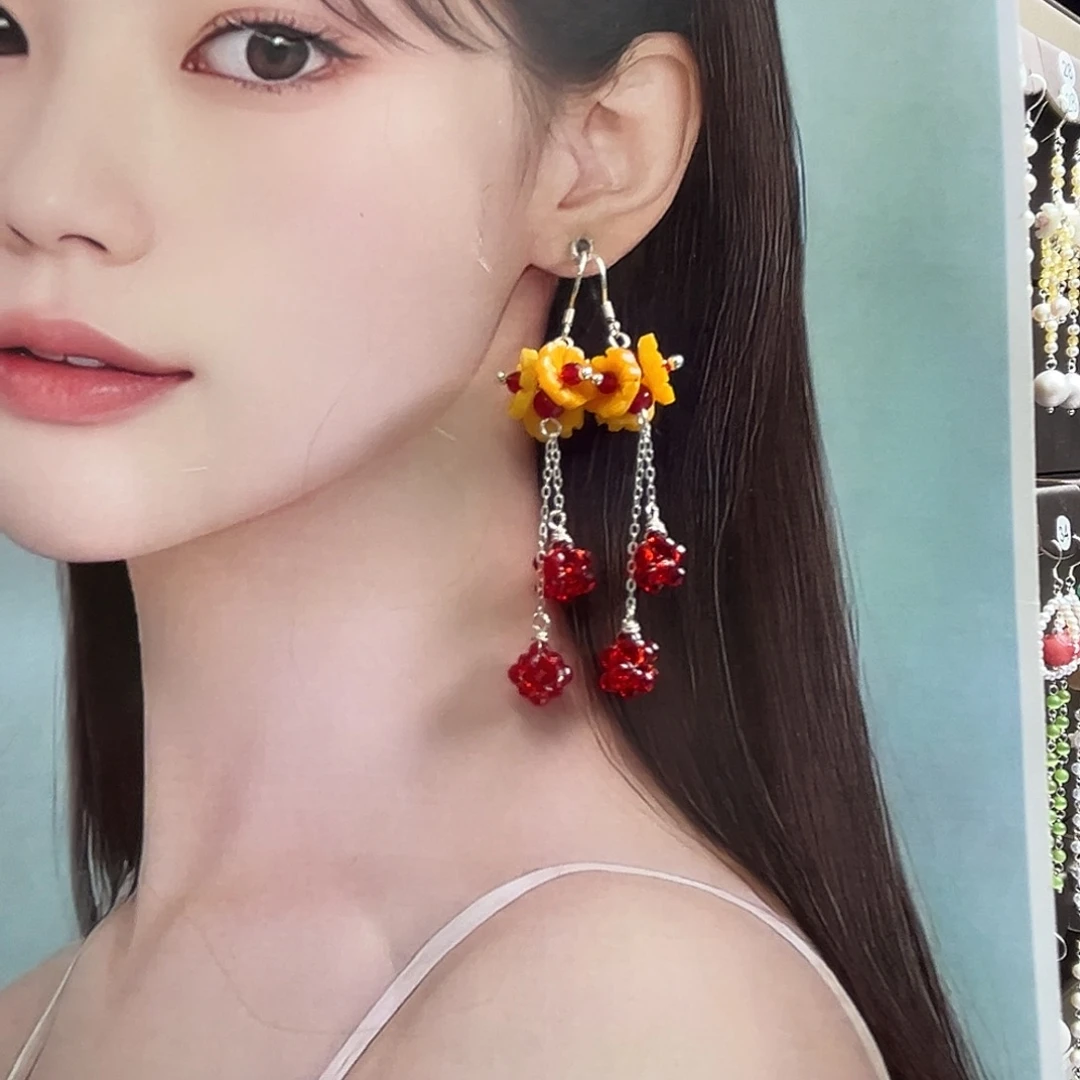 艾***米925银博雅手作S925纯银耳饰