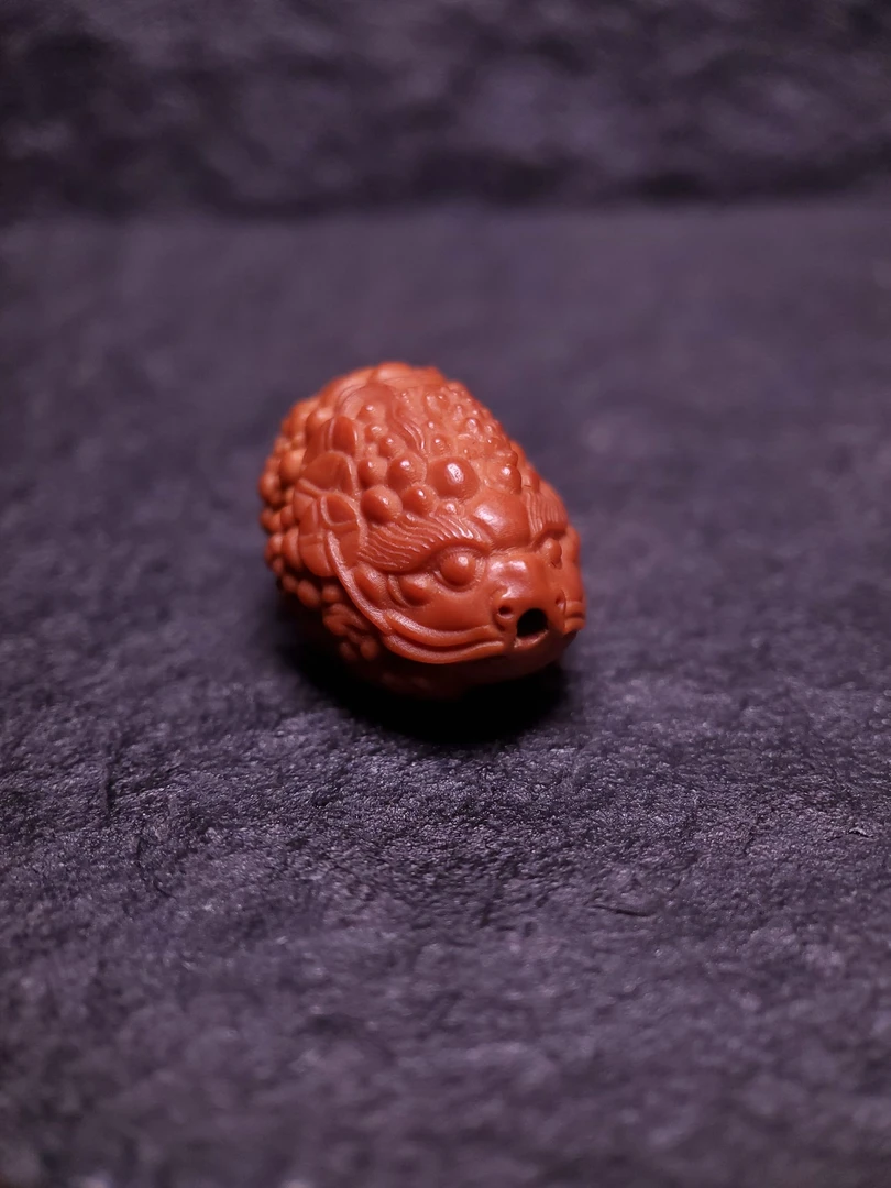 苏工核雕严选橄榄核雕单籽——金蟾