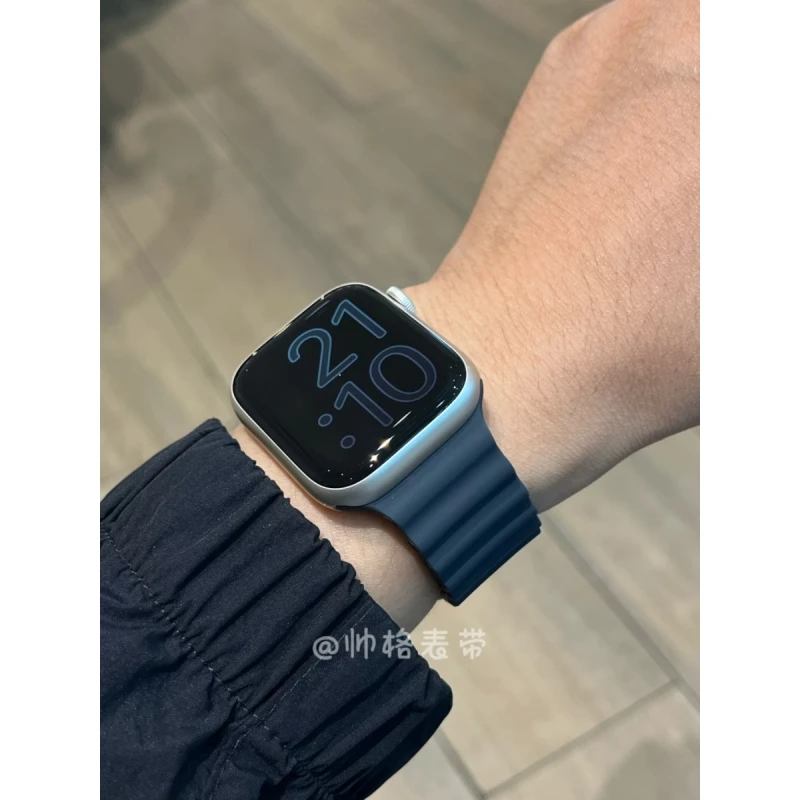 官方同款海洋硅胶 苹果手表表带AppleWatchS10iwatch6789se2ultra
