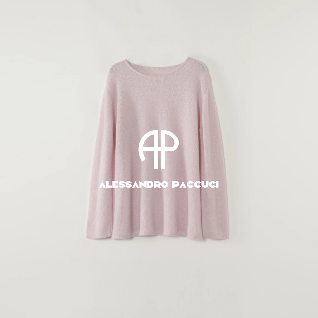 AP洛哥53209ST【云团】山羊绒+桑蚕丝圆领微宽松多色时尚长袖套头衫