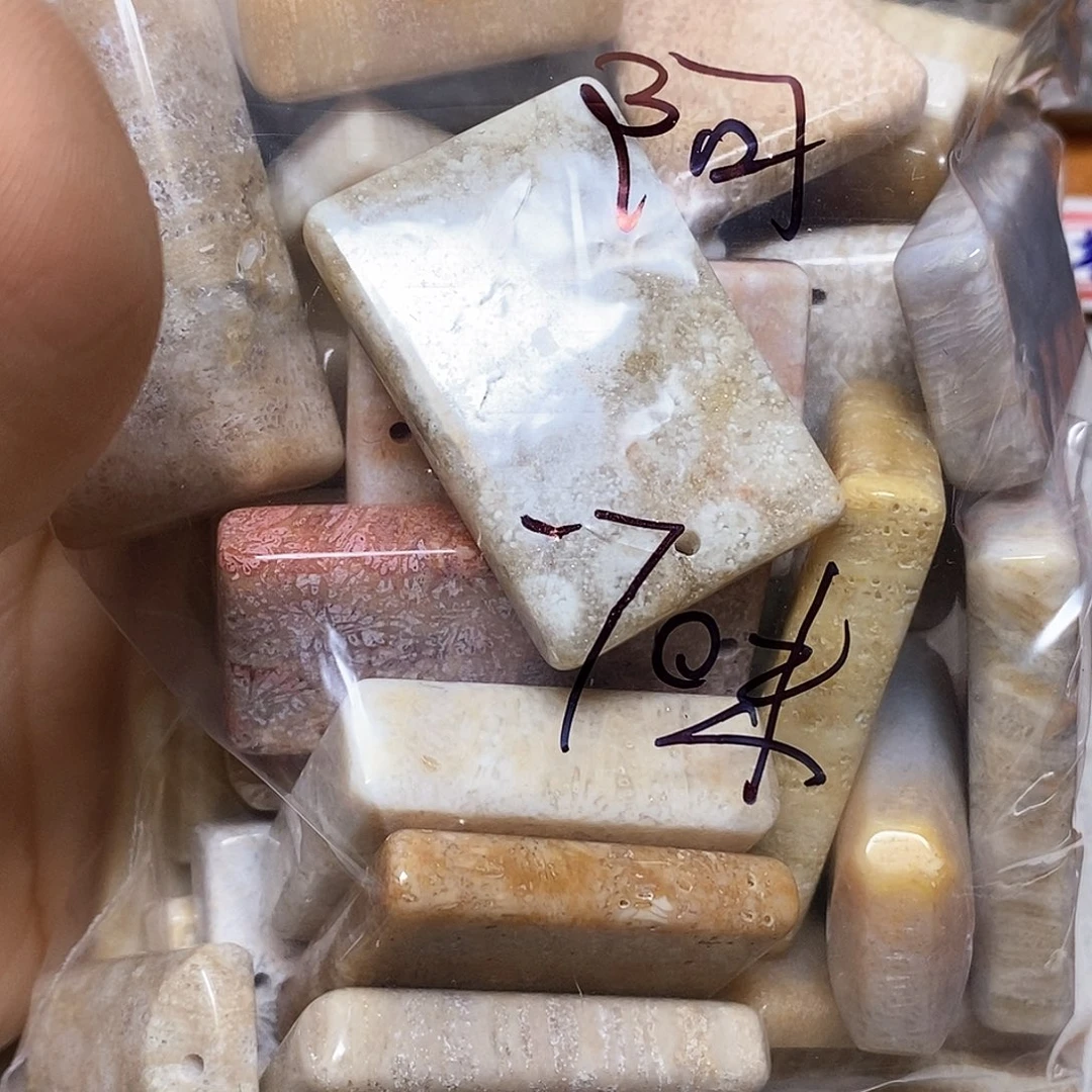 硅化玉颈饰未镶嵌阿*