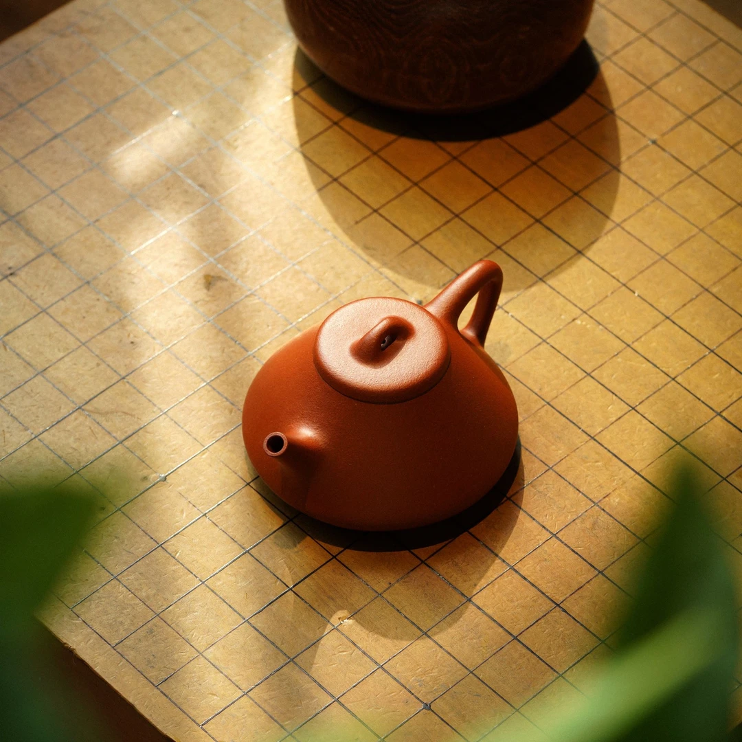 柿园-陶昱《子冶石瓢》 降坡泥 210cc紫砂壶