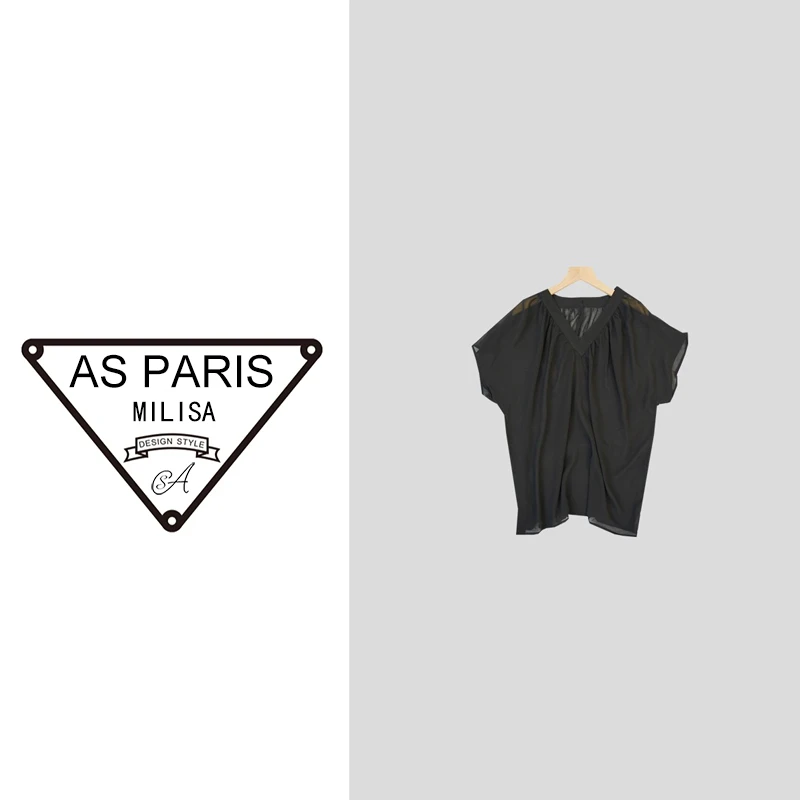 【短袖.透】罩衫今年超火新款小衫8664