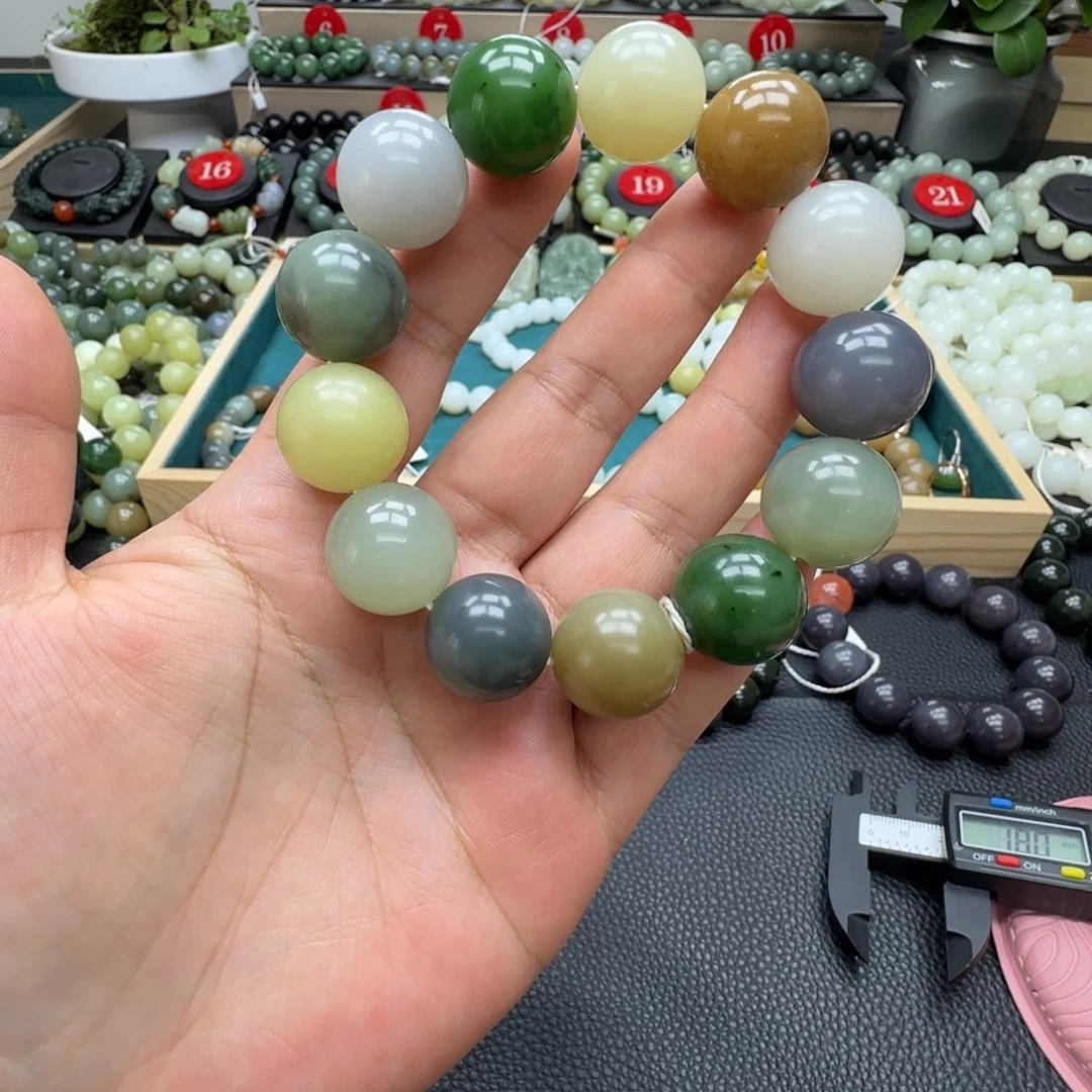 和田玉未镶嵌手链18