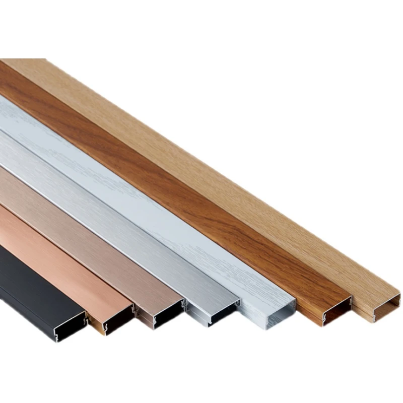 明装明线铝合金方形走线槽墙面走线免钉隐形装饰网线电线收纳美化