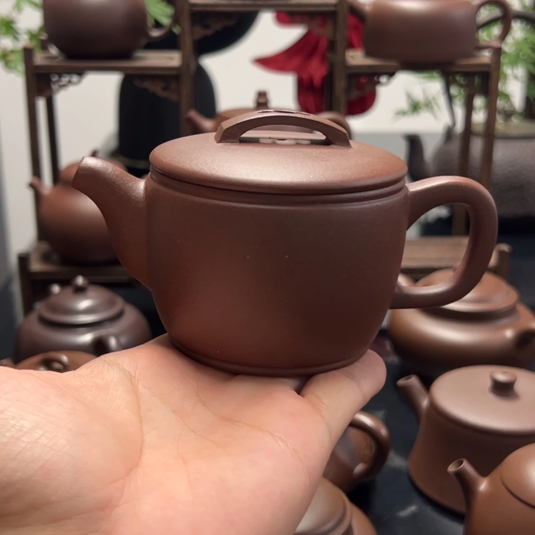 意***觉紫砂茶壶精工半手汉瓦容量220cc