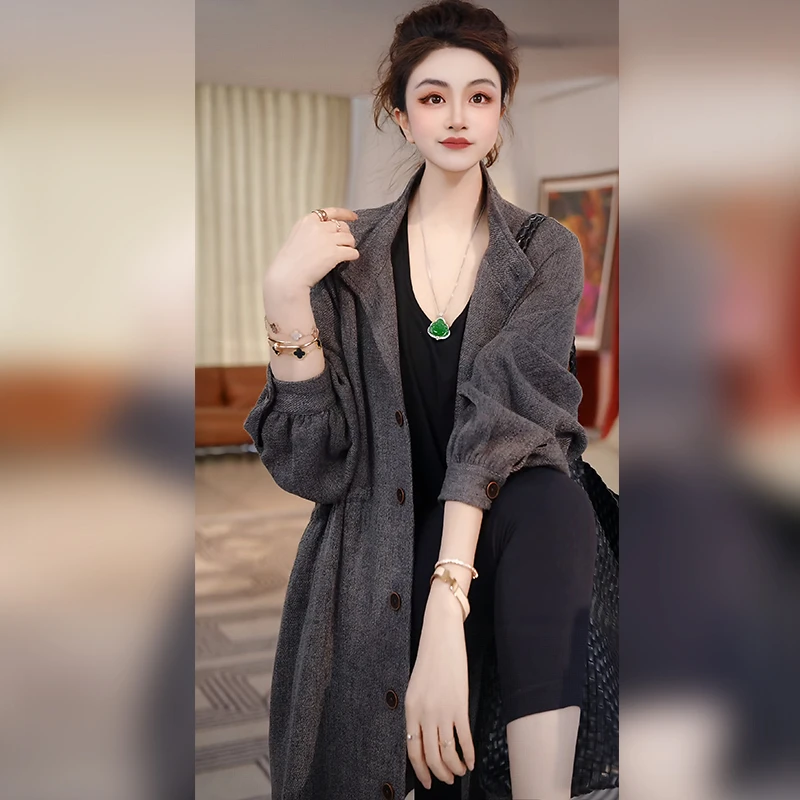 【Linda姐高端线】新款高档复古气质显瘦休闲女士外套AW4WDW0609