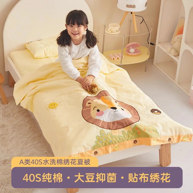 A类母婴级儿童午睡空调被幼儿园夏凉被纯棉可机洗水洗宝宝被子