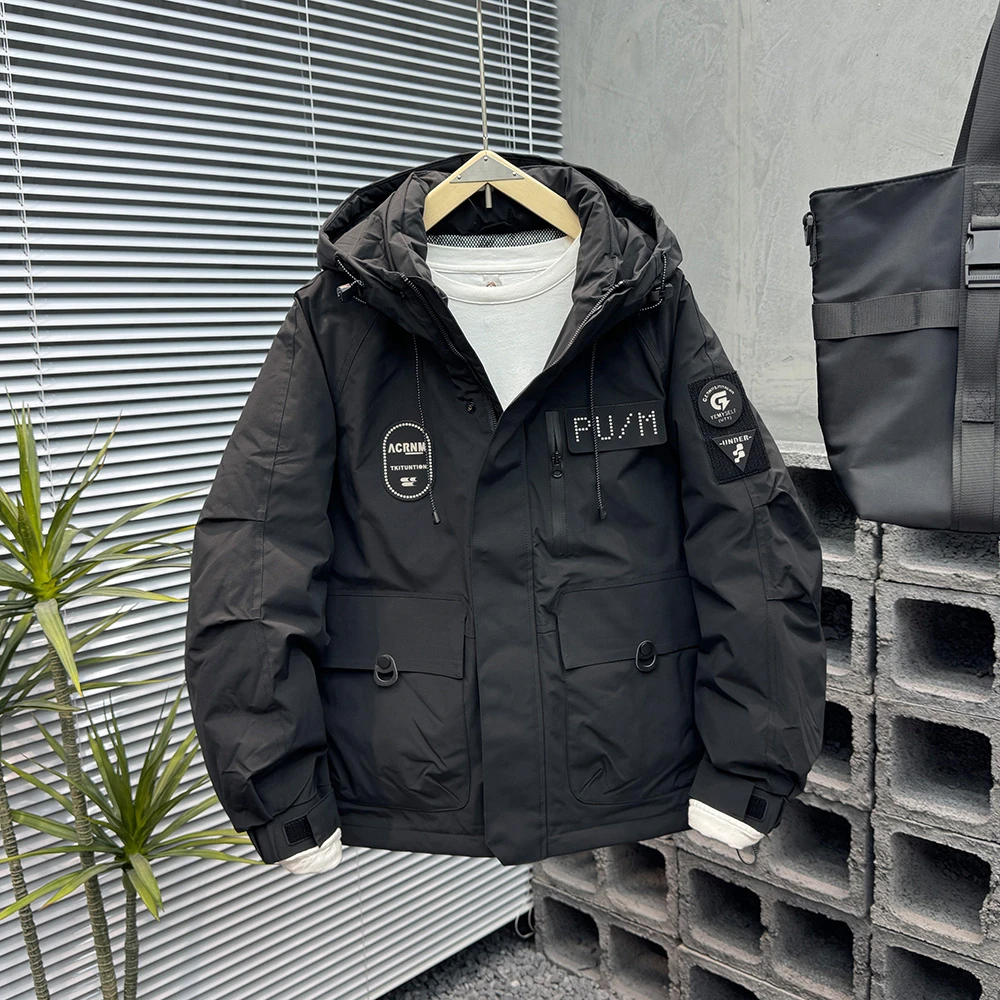 9812 冬季御寒保暖锁温防寒服男士百搭时尚休闲潮流断码剪标外套