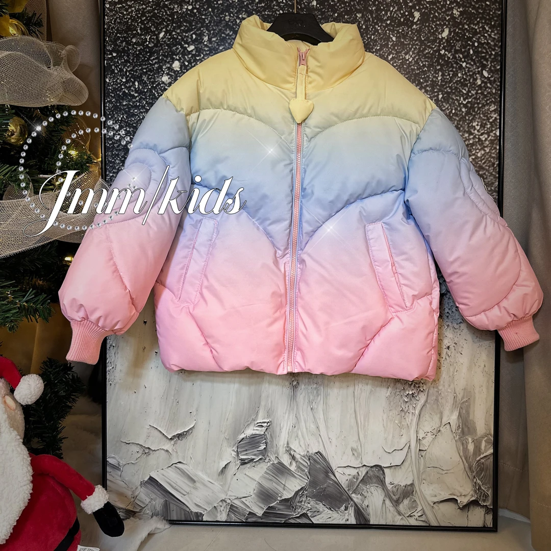 孤品-渐变外套 A092女童冬季加厚洋气保暖外套时髦