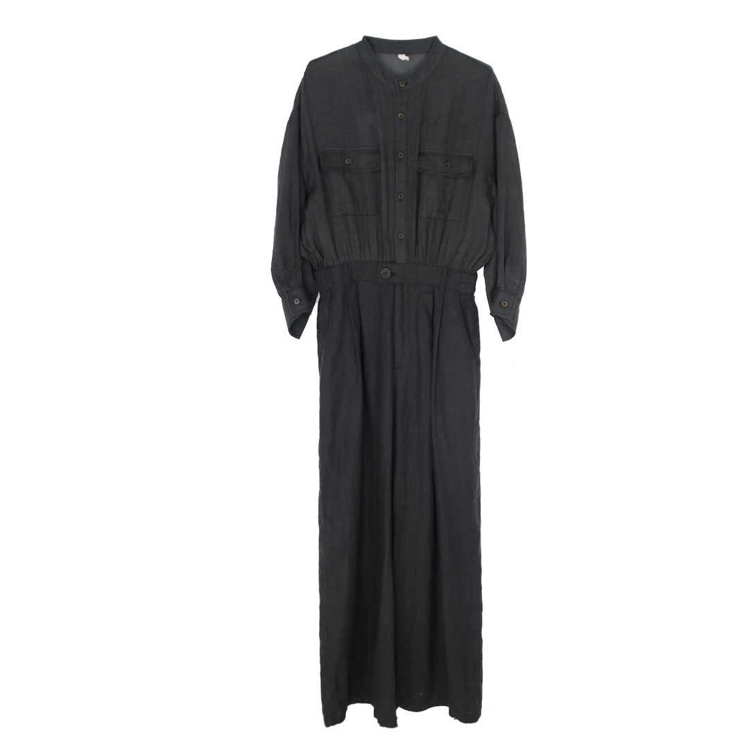 SB3230490712【素白原创设计】气质时尚女士显瘦休闲百搭连体裤