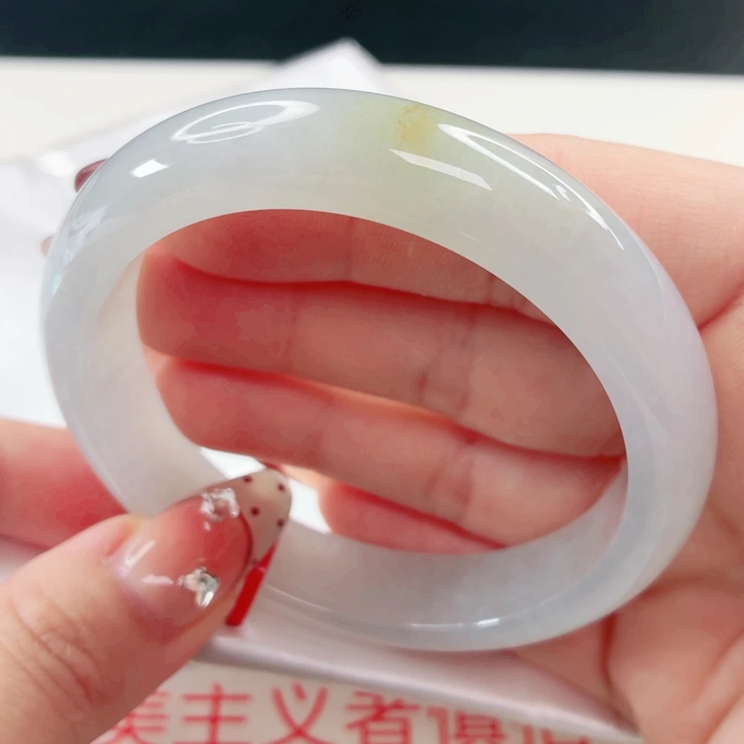 翡翠未镶嵌手镯缅甸天然A货翡翠57.9