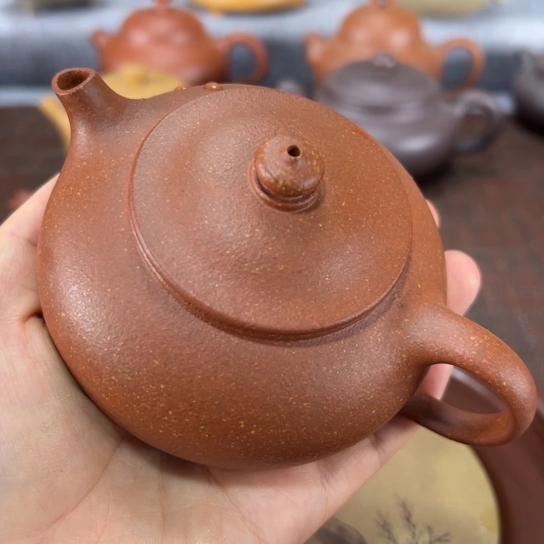 茶壶紫砂红降坡寒江