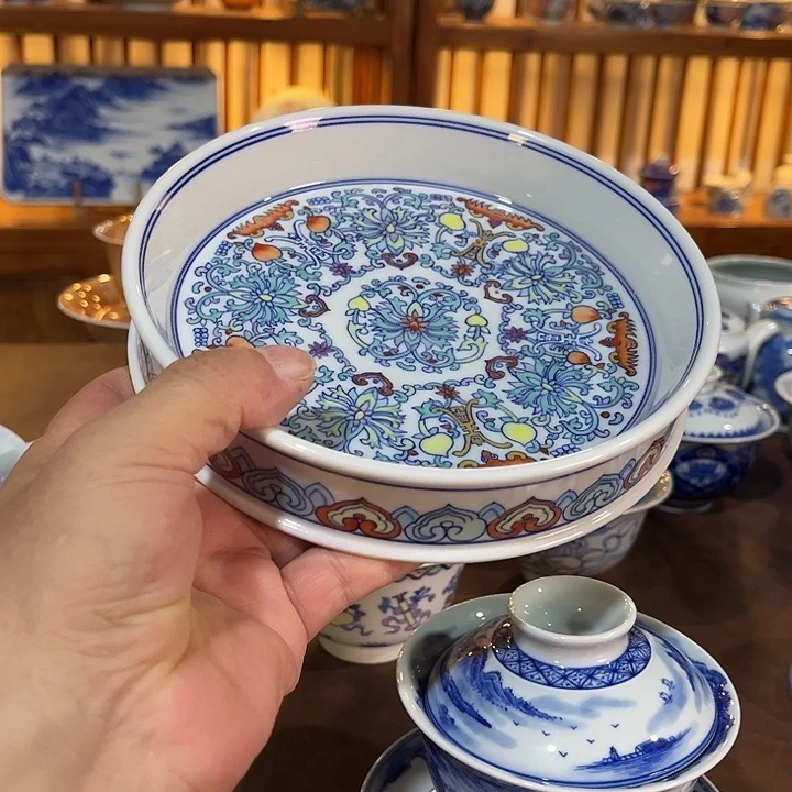 錡镇堂手工手绘壶承