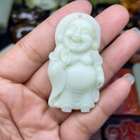和田玉未镶嵌颈饰38