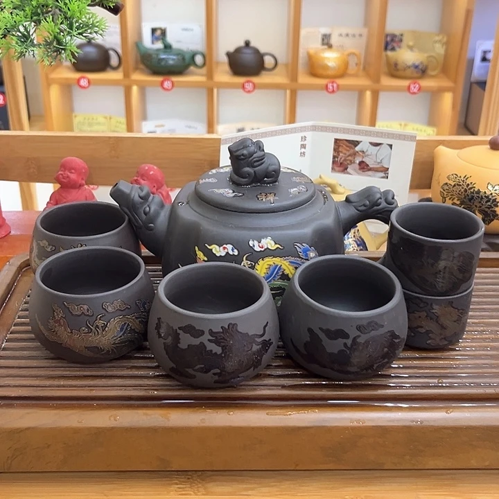 茶壶紫砂方器500毫升