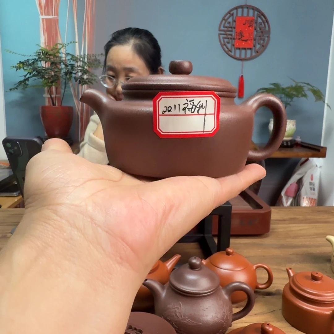 茶壶紫泥全砂老紫泥莲子
