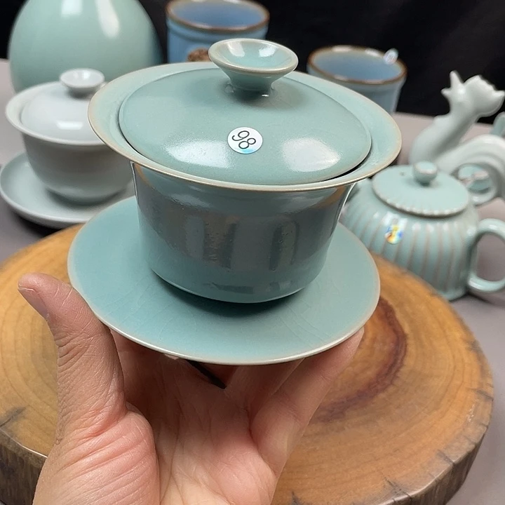 摆件陶盖碗特价88888888