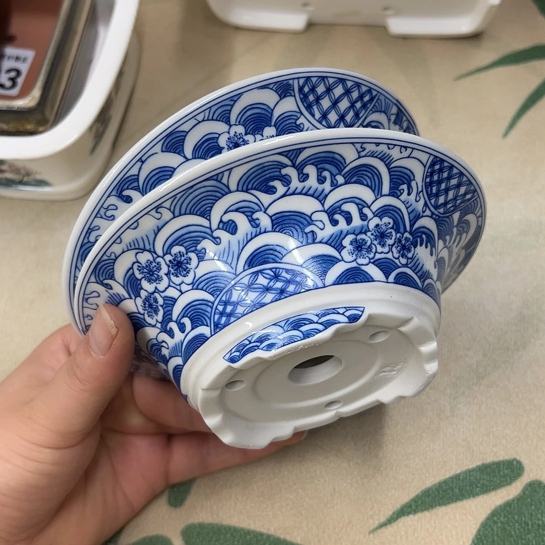 紫砂花盆八*周430号瑕疵2个15/5cn