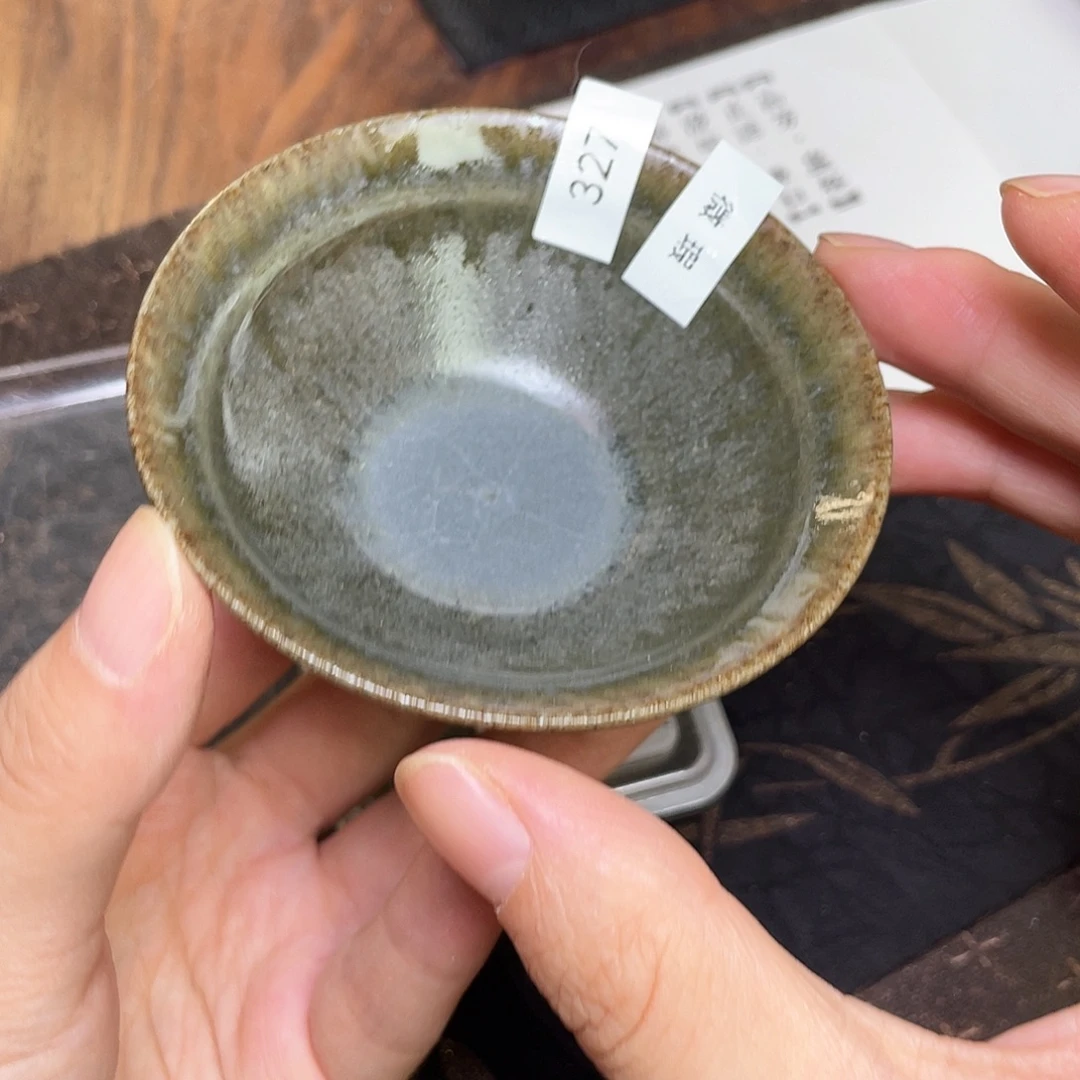 茶盏327 福临号建盏柴烧薄胎微瑕