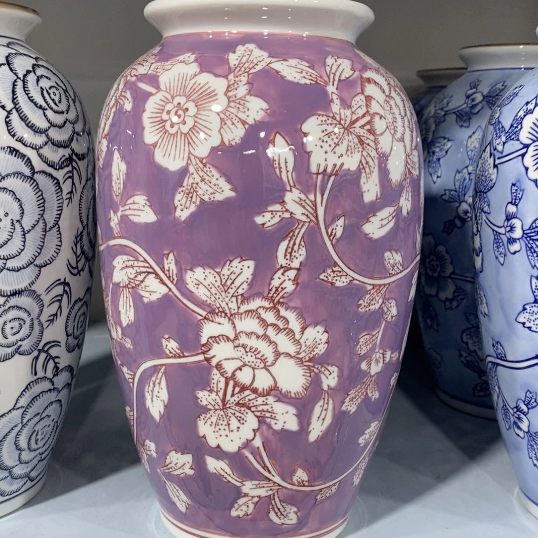 【闪购商品】摆件紫色花瓶摆件……