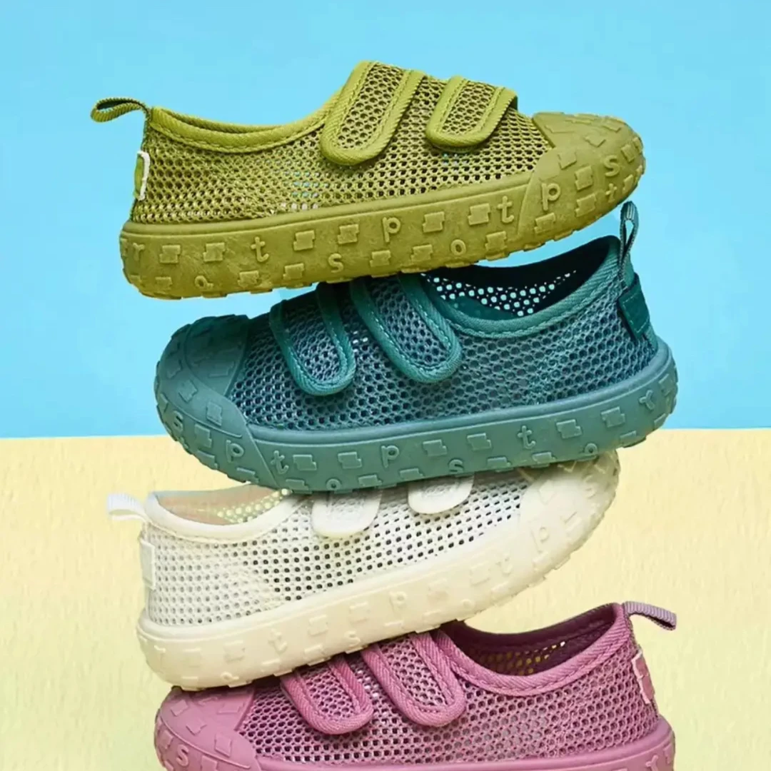 TS专柜同步夏款*【一秒入夏】户外涉水网面双魔术贴防滑网鞋/男女宝