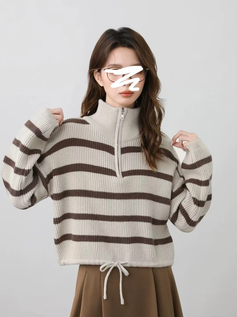 小妳XiaoNi———（冬款条纹毛衣1340368）