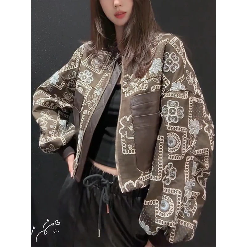 新中式国风刺绣外套女秋季2025超火减龄独特超好看小个子短款上衣
