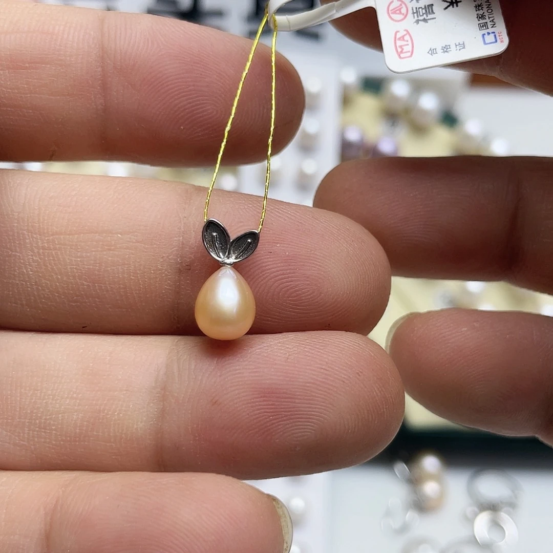 风***乱银S925镶嵌淡水珍珠耳饰