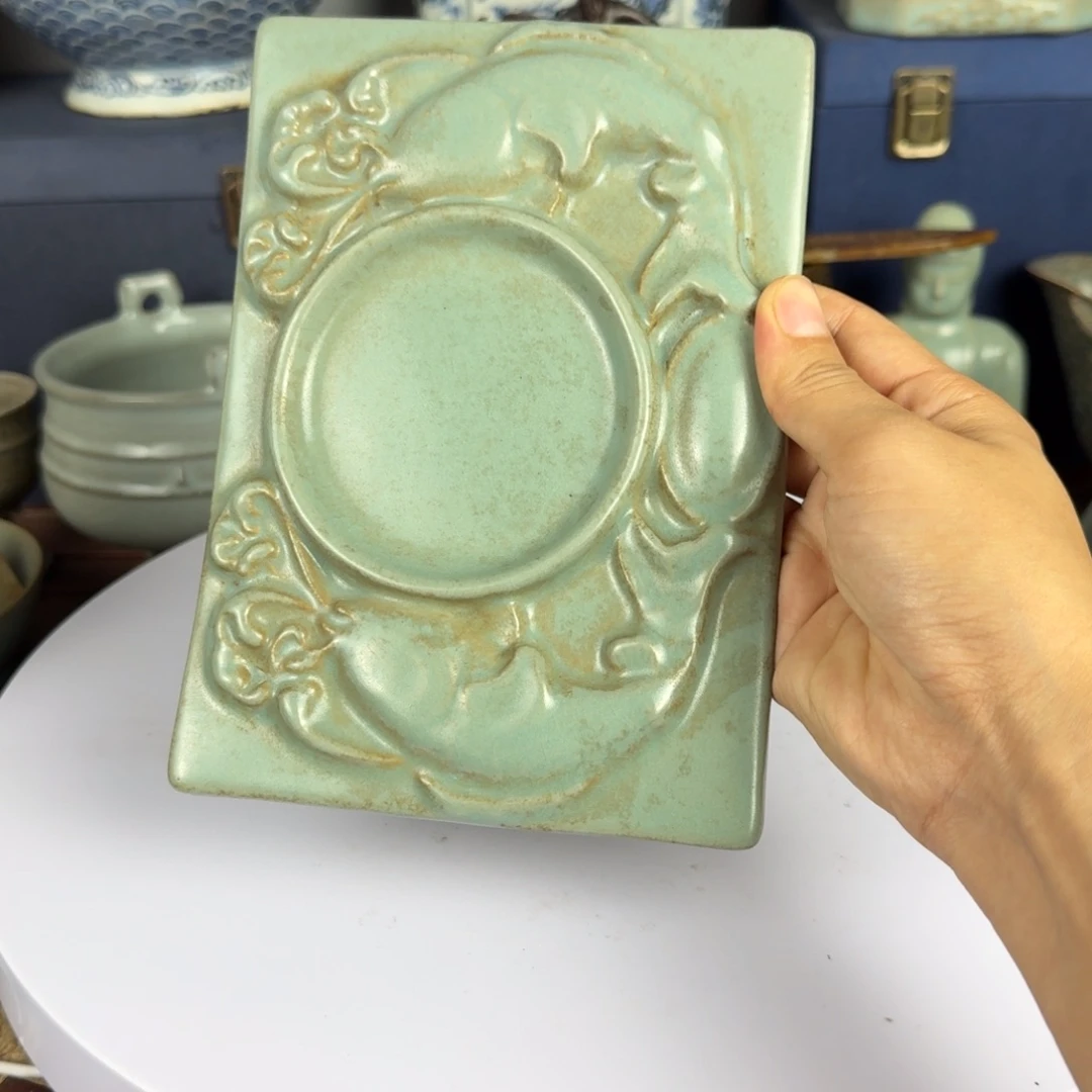 时***械摆件汝窑砚台精品