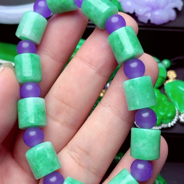 翡翠未镶嵌手链手串