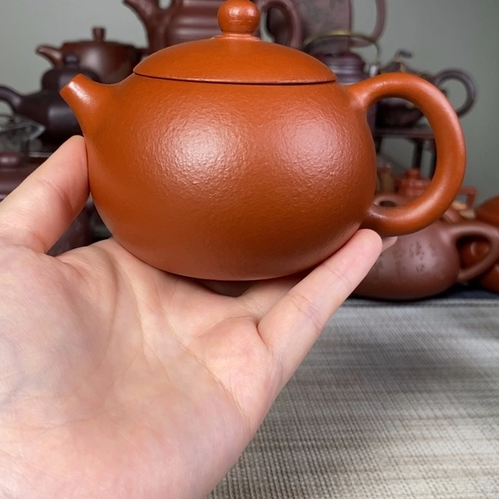 茶壶紫砂鱼籽朱泥西施